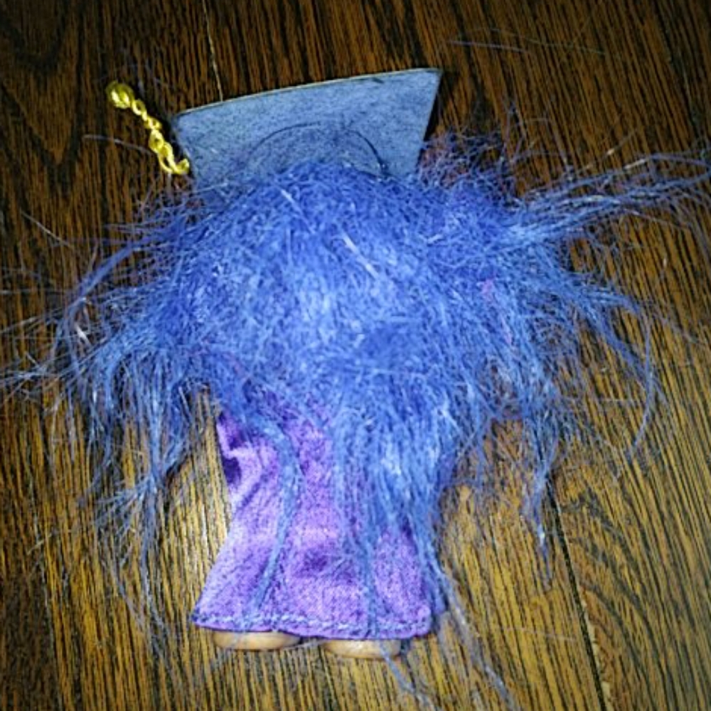 Set of 3 Vintage Russ & Damm Graduate Graduation Trolls - Picture 3 of 9